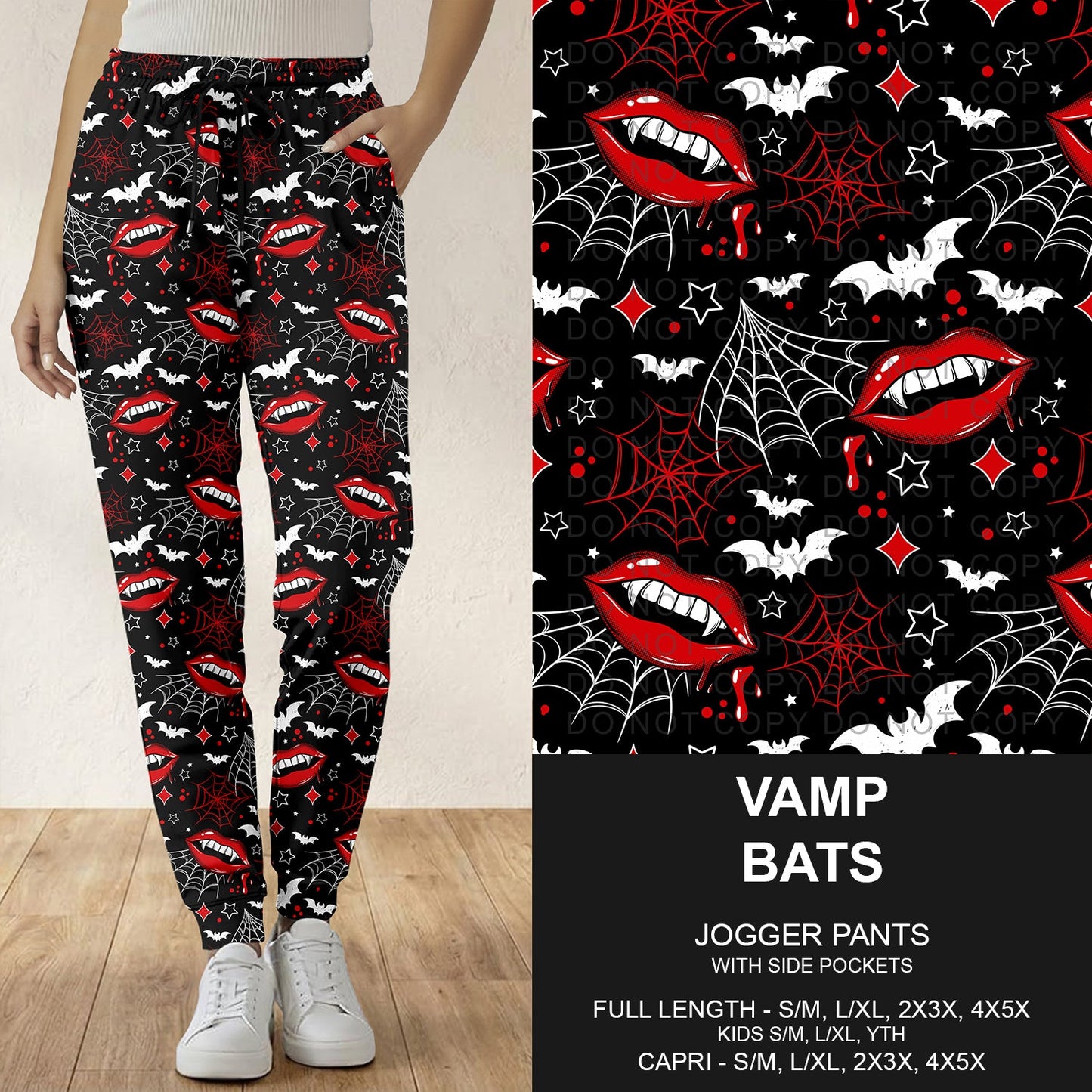 B305 - Preorder Vamp Bats Joggers (Closes 8/02. ETA: early Oct.)