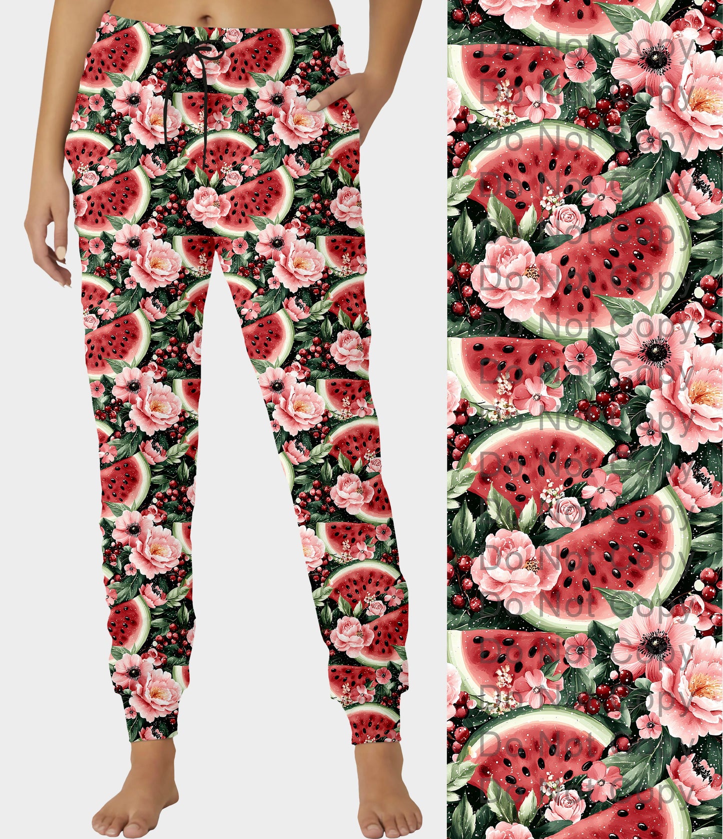 RTS - Watermelon Blooms Joggers