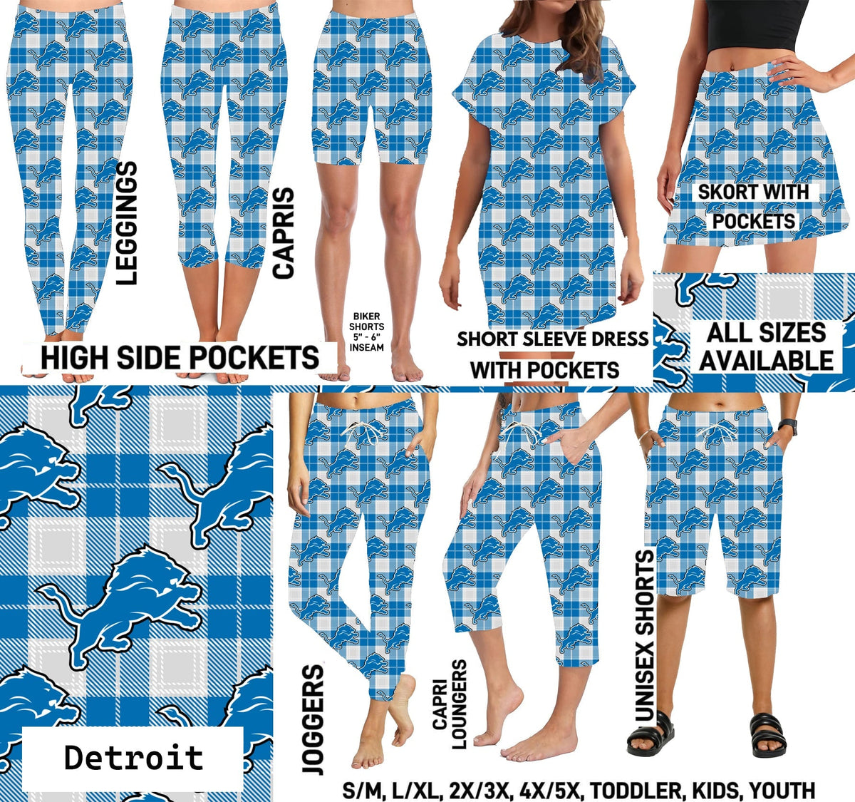 FTBP - Detroit FB Plaid - Preorder Due 9/30 ETA: Mid-Nov