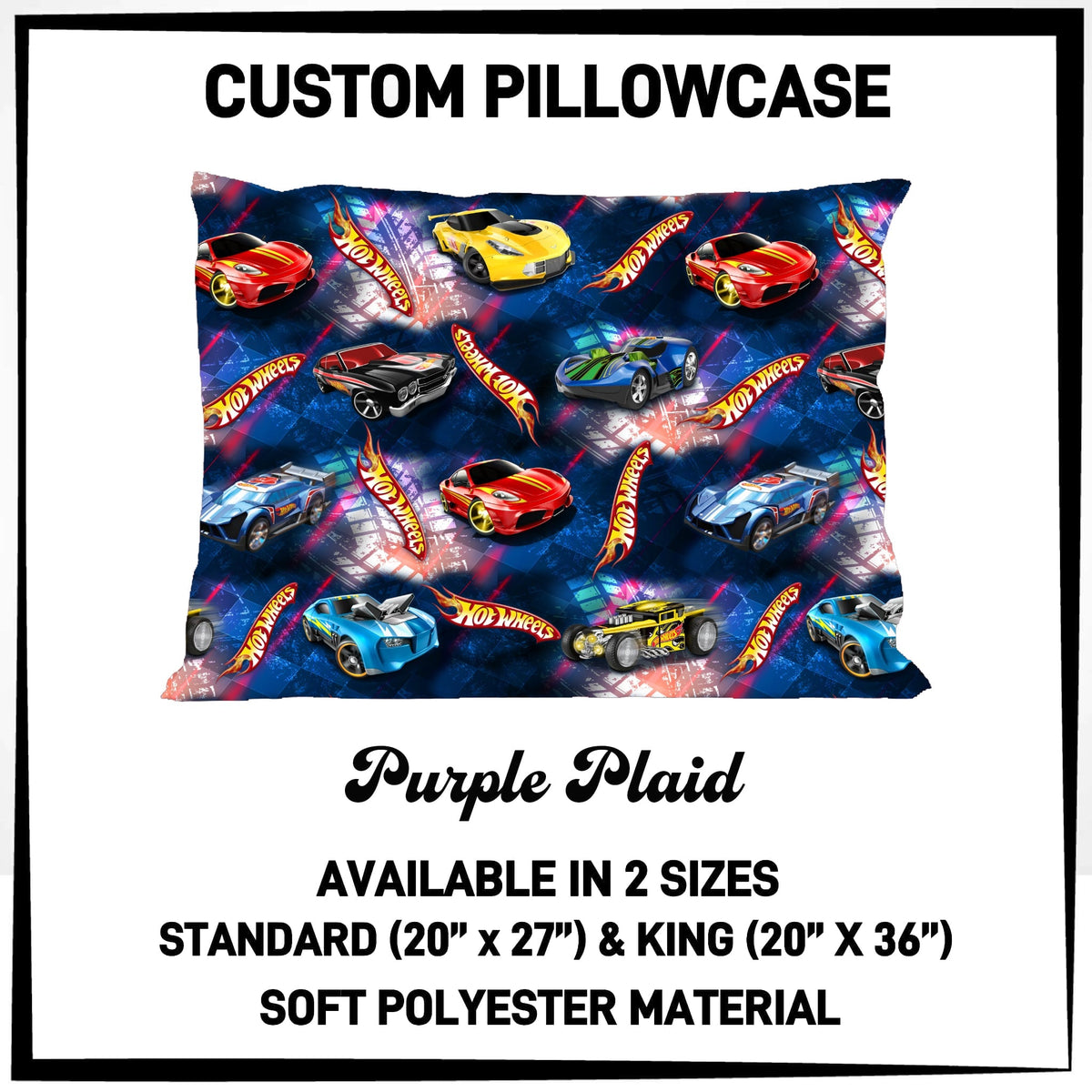 7PWS - Purple Plaid Pillowcase - Preorder Due 10/7 ETA: Late Nov
