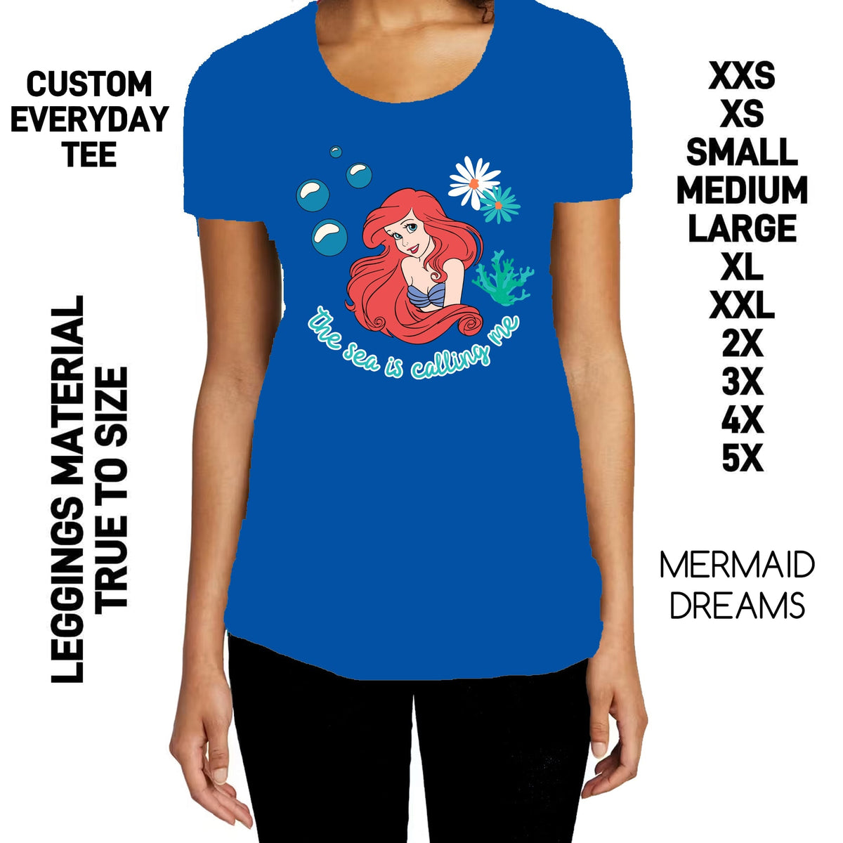 HDT1 - Mermaid Dreams Everyday Tee - Preorder Due 10/25 ETA: Late Dec
