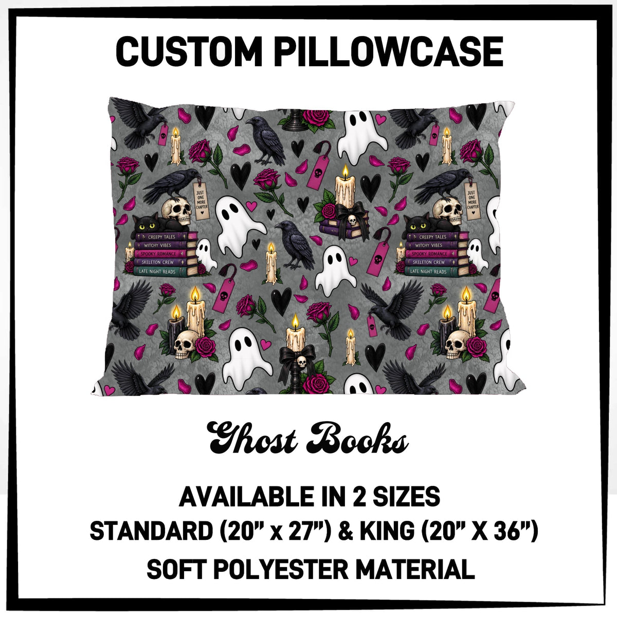 7PWS - Ghost Books Pillowcase - Preorder Due 10/7 ETA: Late Nov