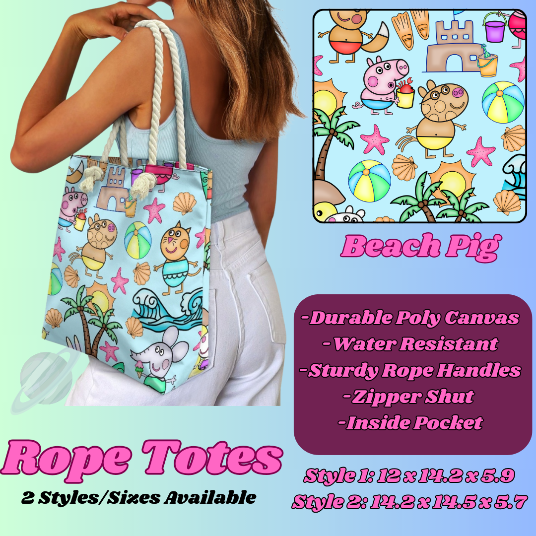 BEACH PIG-ROPE TOTE PREORDER CLOSING 5/6