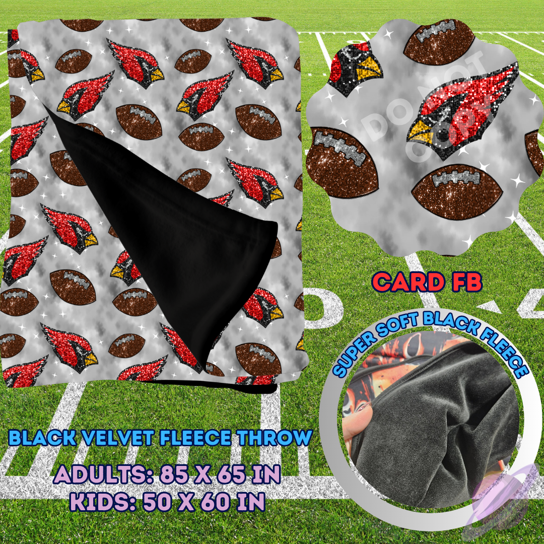 CARD FB-SEQUIN THROW BLANKET RUN-SOFT CLOSE 8/9-HARD CLOSE 8/11