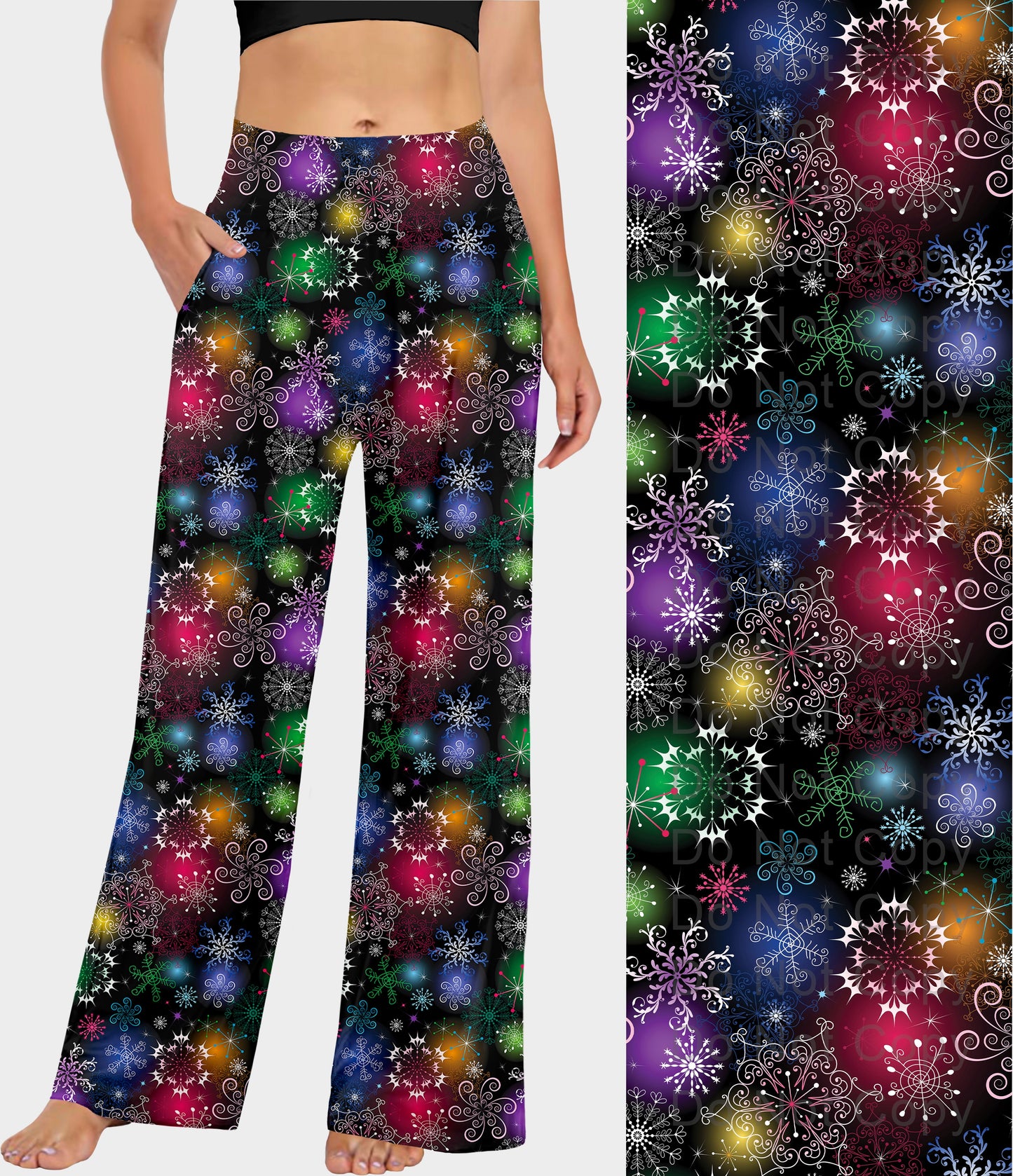 RTS - Colorful Snowflakes Lounge Pants