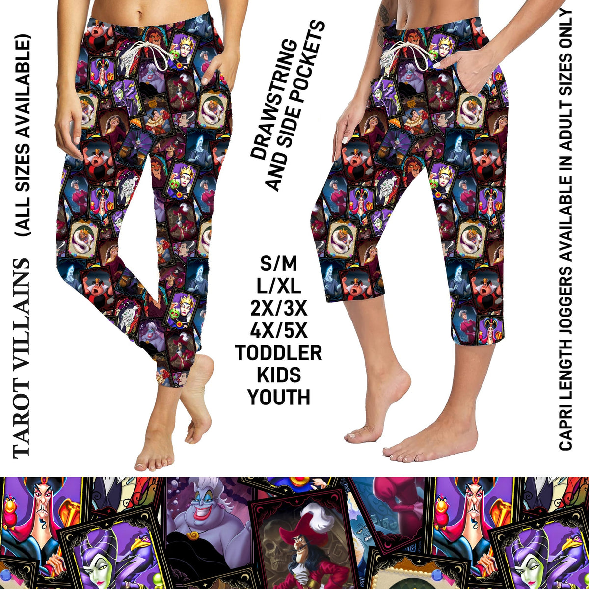 S3PJ - Tarot Villains Full Jogger/Capri Lounger with Pockets - Preorder Due 10/28 ETA: Late Dec