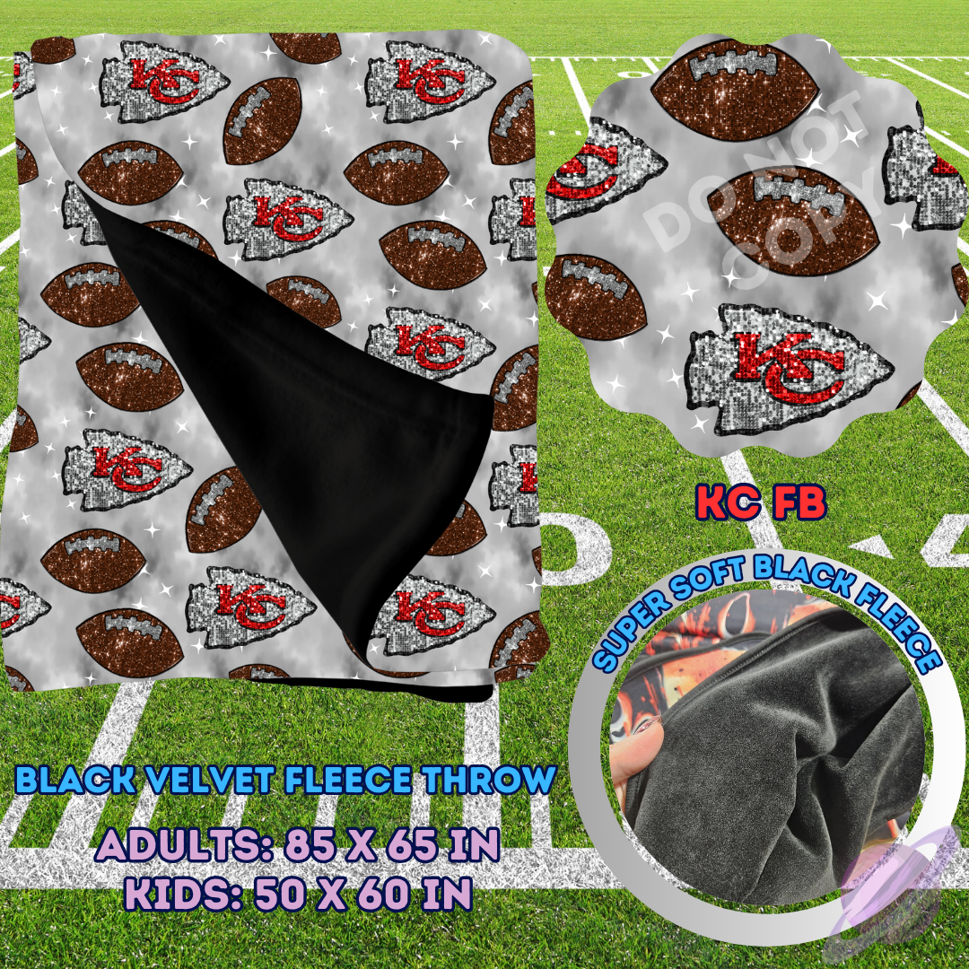 KC FB-SEQUIN THROW BLANKET RUN-SOFT CLOSE 8/9-HARD CLOSE 8/11