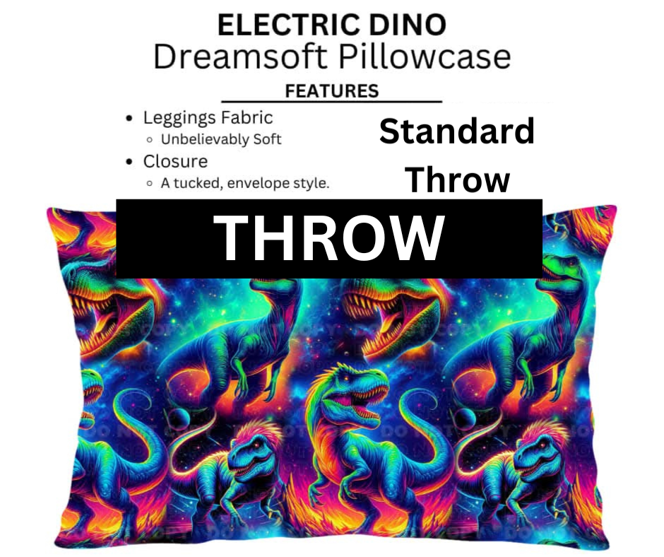 Electric Dino Dreamsoft Pillowcases