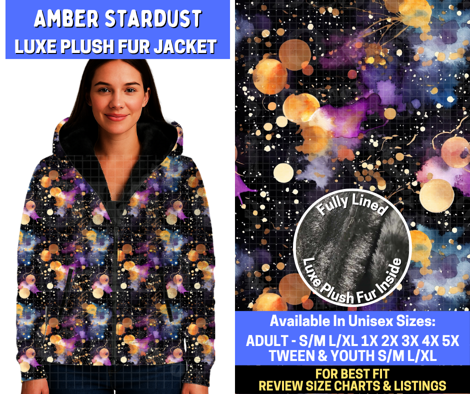 Preorder! Closes 10/29. ETA Jan. Amber Stardust Luxe Fur Jacket