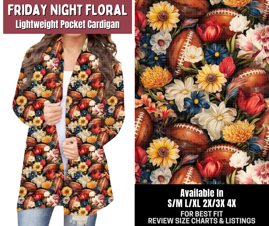 Preorder! Closes 7/23. ETA Oct. Friday Night Floral Pocket Cardigan