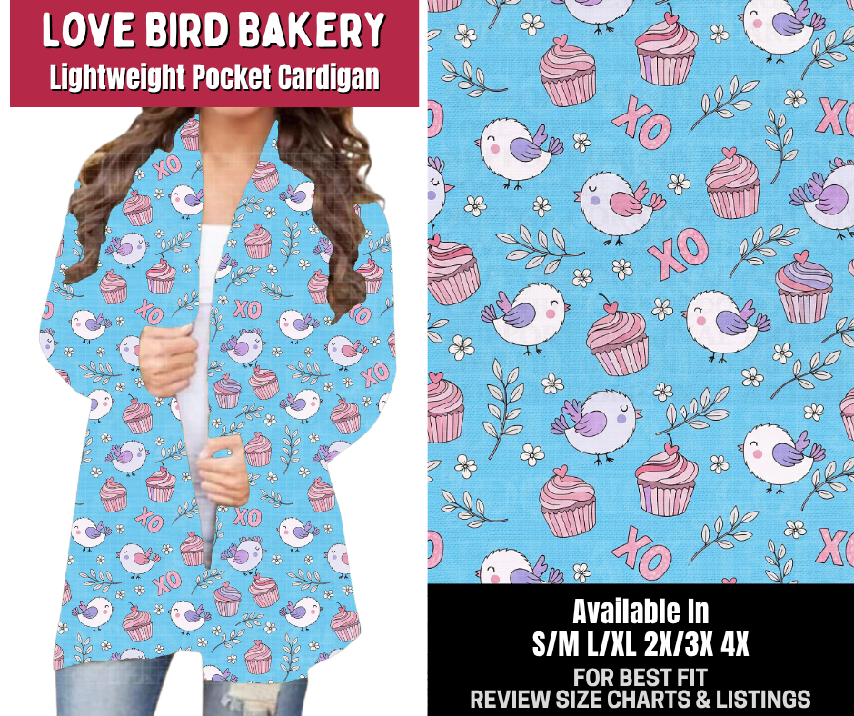 Preorder! Closes 10/14. ETA Jan. Love Bird Bakery Pocket Cardigan