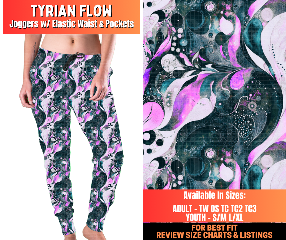 Preorder! Closes 12/29. ETA March. Tyrian Flow Joggers