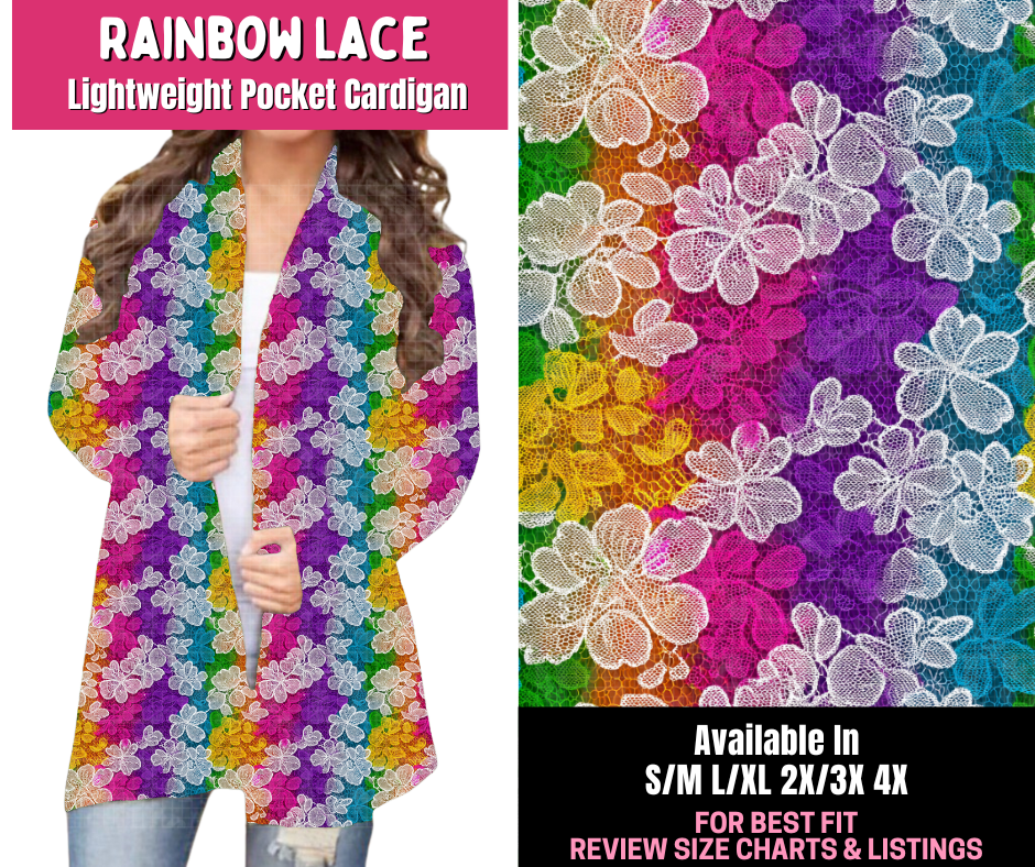 Preorder! Closes 1/1. ETA March. Rainbow Lace Pocket Cardigan