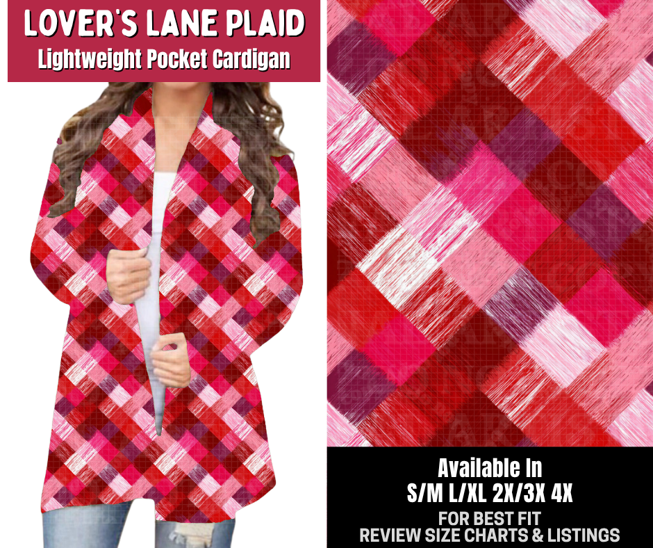 Preorder! Closes 10/14. ETA Jan. Lover's Lane Plaid Pocket Cardigan