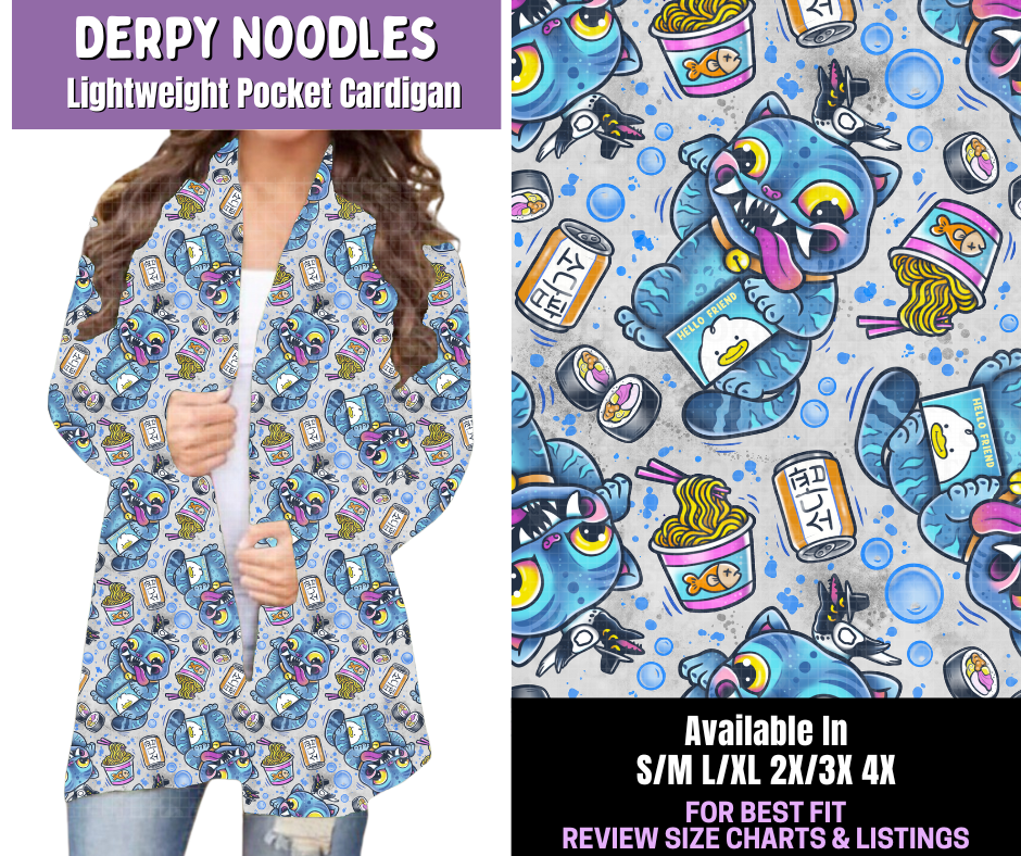 Preorder! Closes 12/18. ETA March. Derpy Noodles Pocket Cardigan