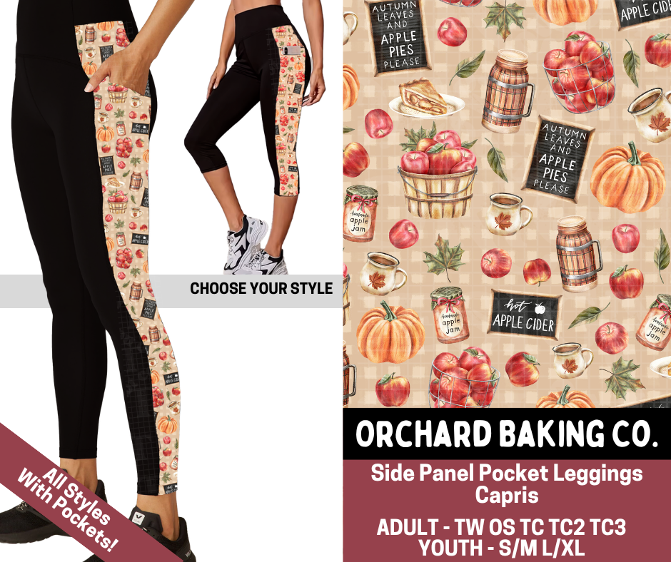 Preorder! Closes 7/23. ETA Oct. Orchard Baking Co Combo Side Panel Legging Lengths