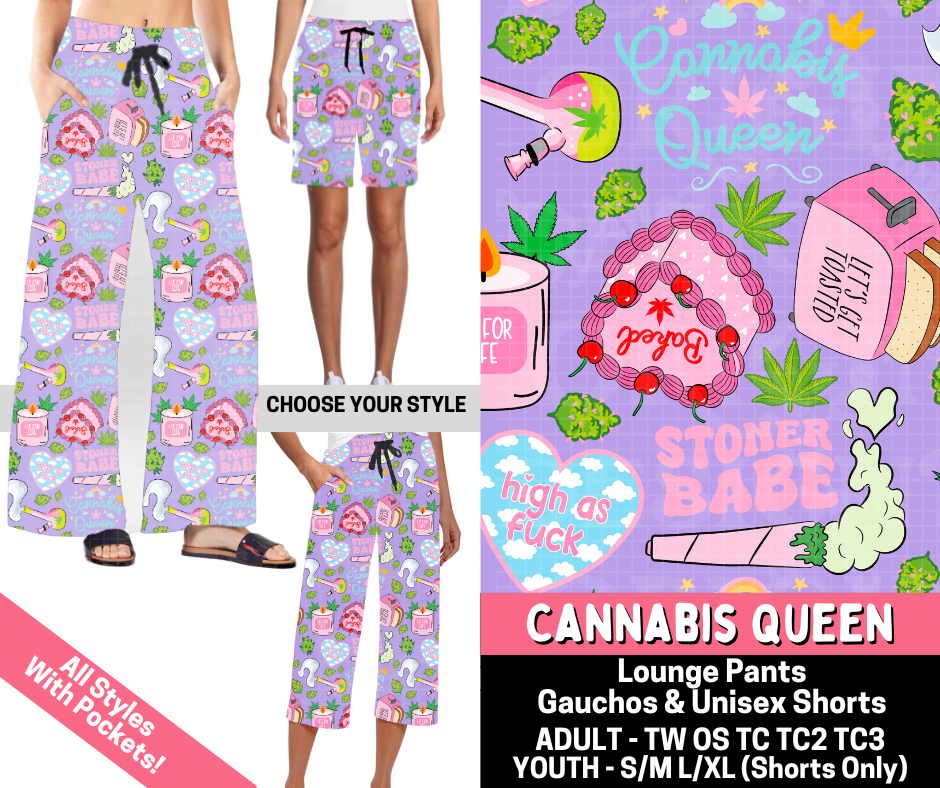 Preorder! Closes 5/28. ETA Aug. Cannabis Queen Combo Lounge Lengths