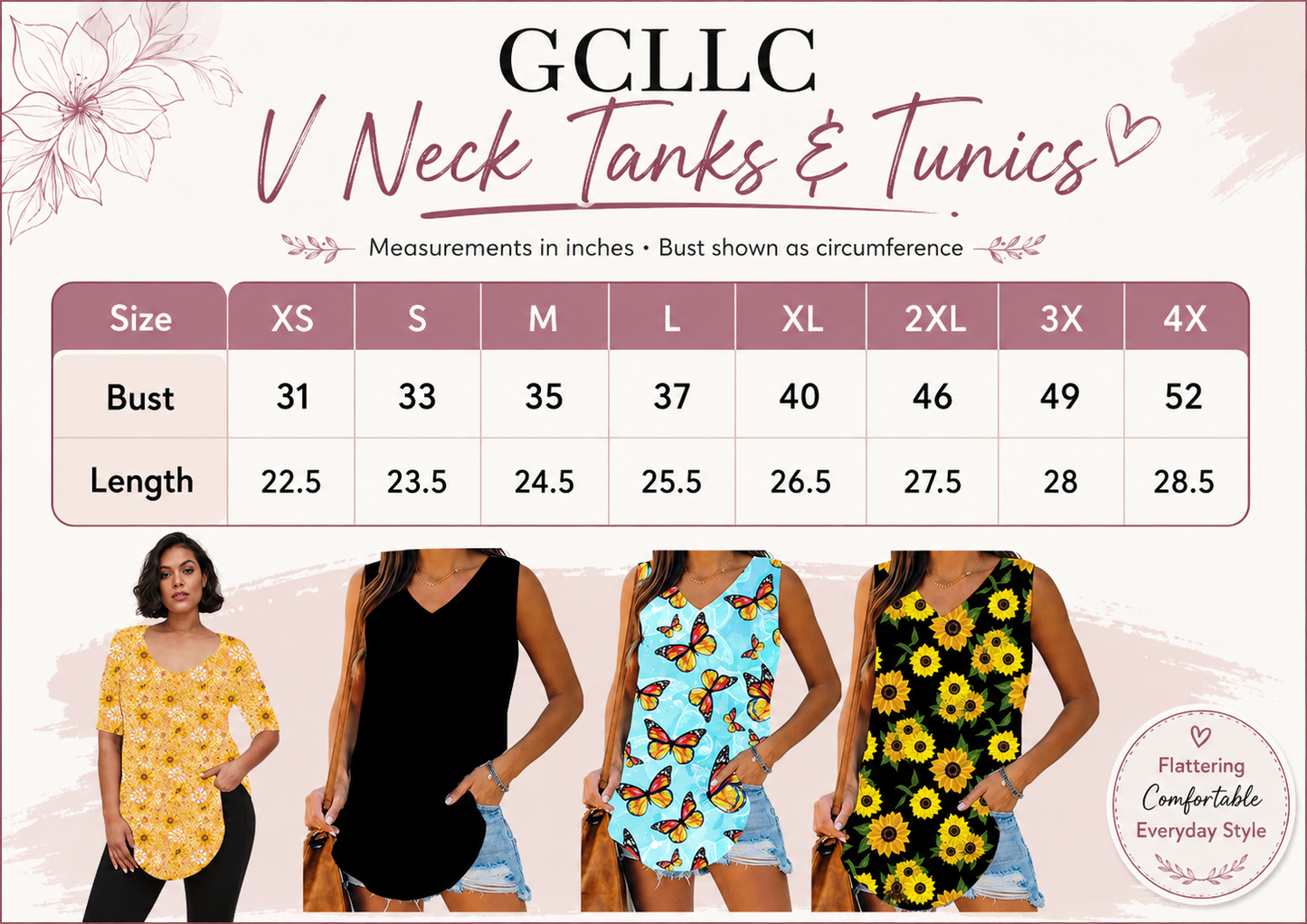 VINTAGE FLORAL-PPO 13- TOPS AND BOTTOMS-PREORDER CLOSING 6/15