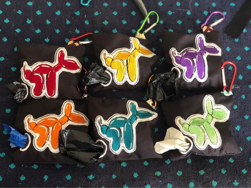 Balloon Doggie Waste Bag Holder