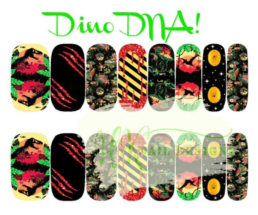 Dino DNA Nail Wraps