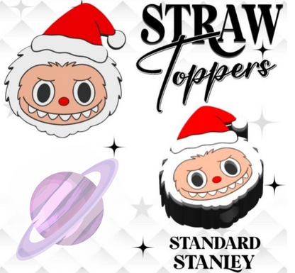 HOLIDAY BU- 3D PRINTED STRAW CHARM