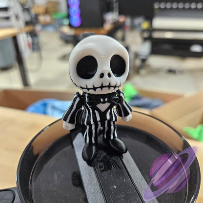 NIGHTMARE SKELETON-3D PRINTED STRAW BUDDY