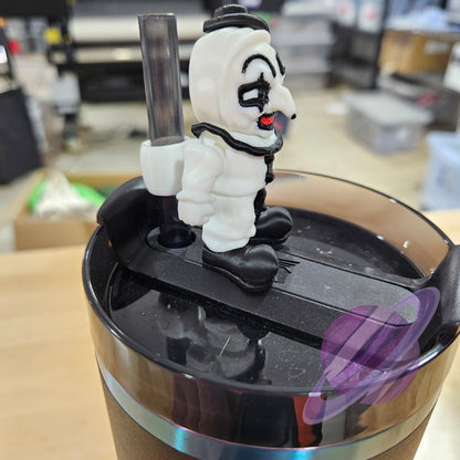 ARTSY CLOWN-3D PRINTED STRAW BUDDY