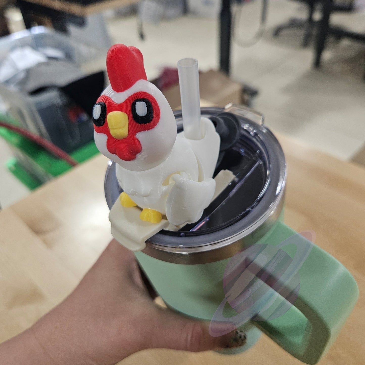 HEN CHICKEN-3D PRINTED STRAW BUDDY