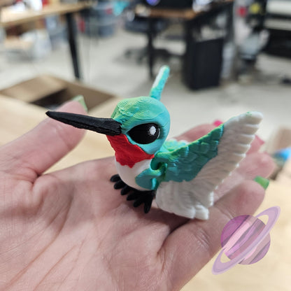 HUMMINGBIRD-3D PRINTED STRAW BUDDY