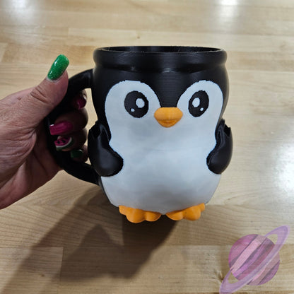 PEBBLE THE PENGUIN- 3D PRINTED ICE CREAM PINT HOLDER