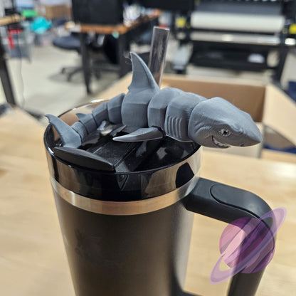 GREAT REEF SHARK-3D PRINTED STRAW BUDDY