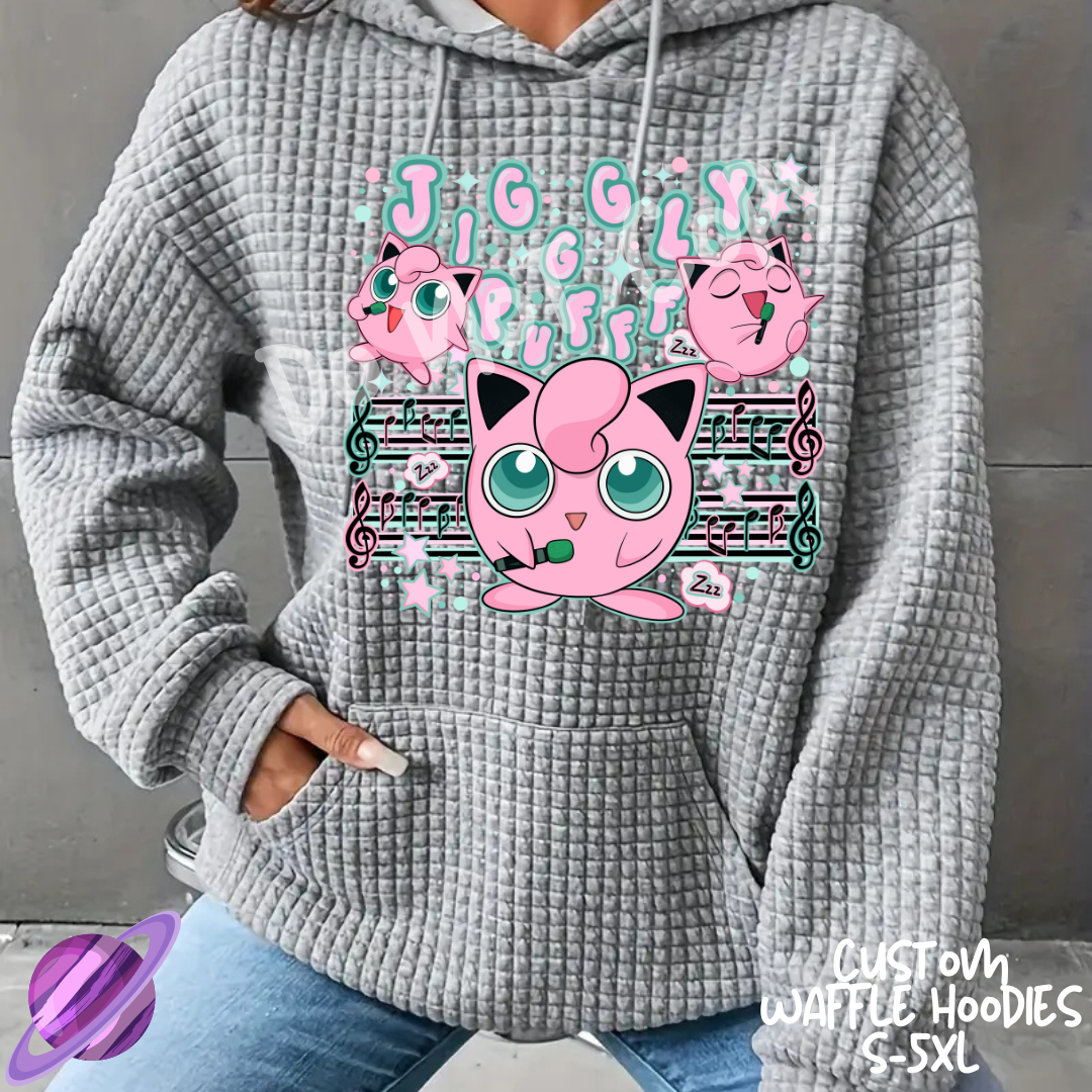 JIGGLY - CUSTOM WAFFLE HOODIES PREORDER CLOSING 11/19