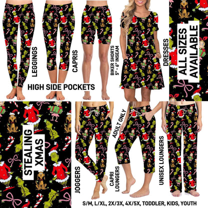 Stealing Xmas Full Length Leggings With Pockets