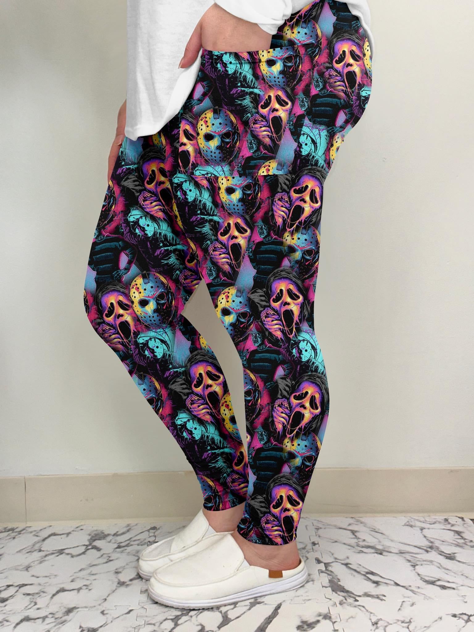 Horror Movies Leggings full length with pockets