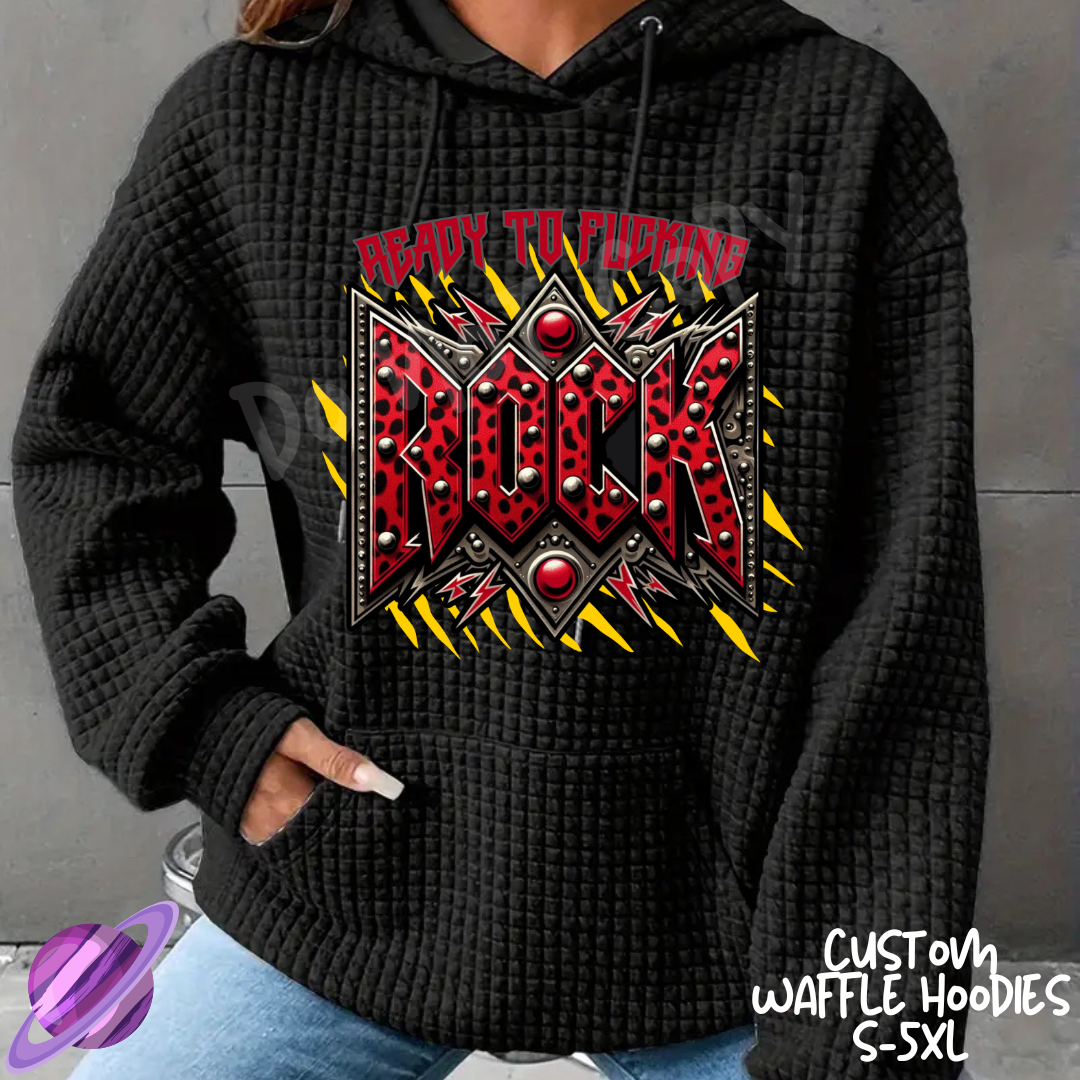 READY TO ROCK - CUSTOM WAFFLE HOODIES PREORDER CLOSING 11/19