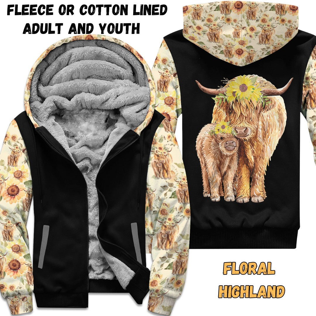 FLORAL HIGHLAND- FLEECE/COTTON LINED JACKETS RUN 12 PREORDER CLOSING 11/29