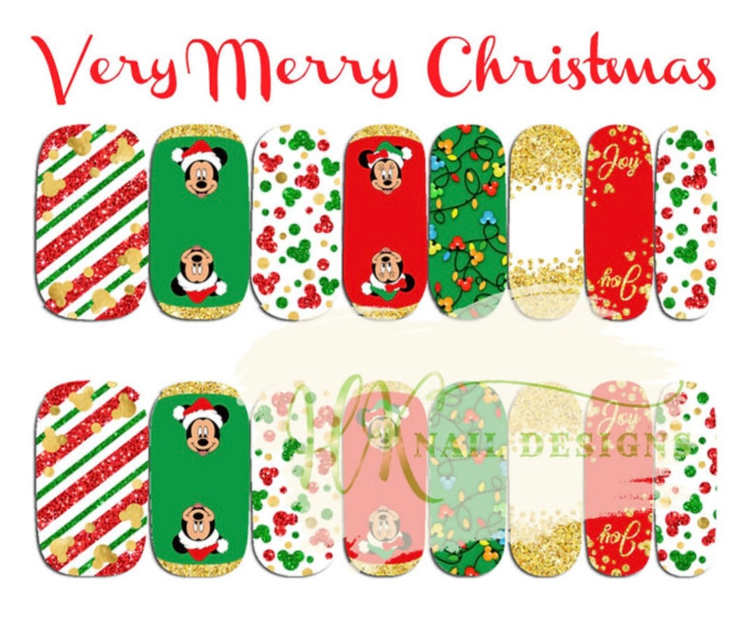 Very Merry Christmas Nail Wraps