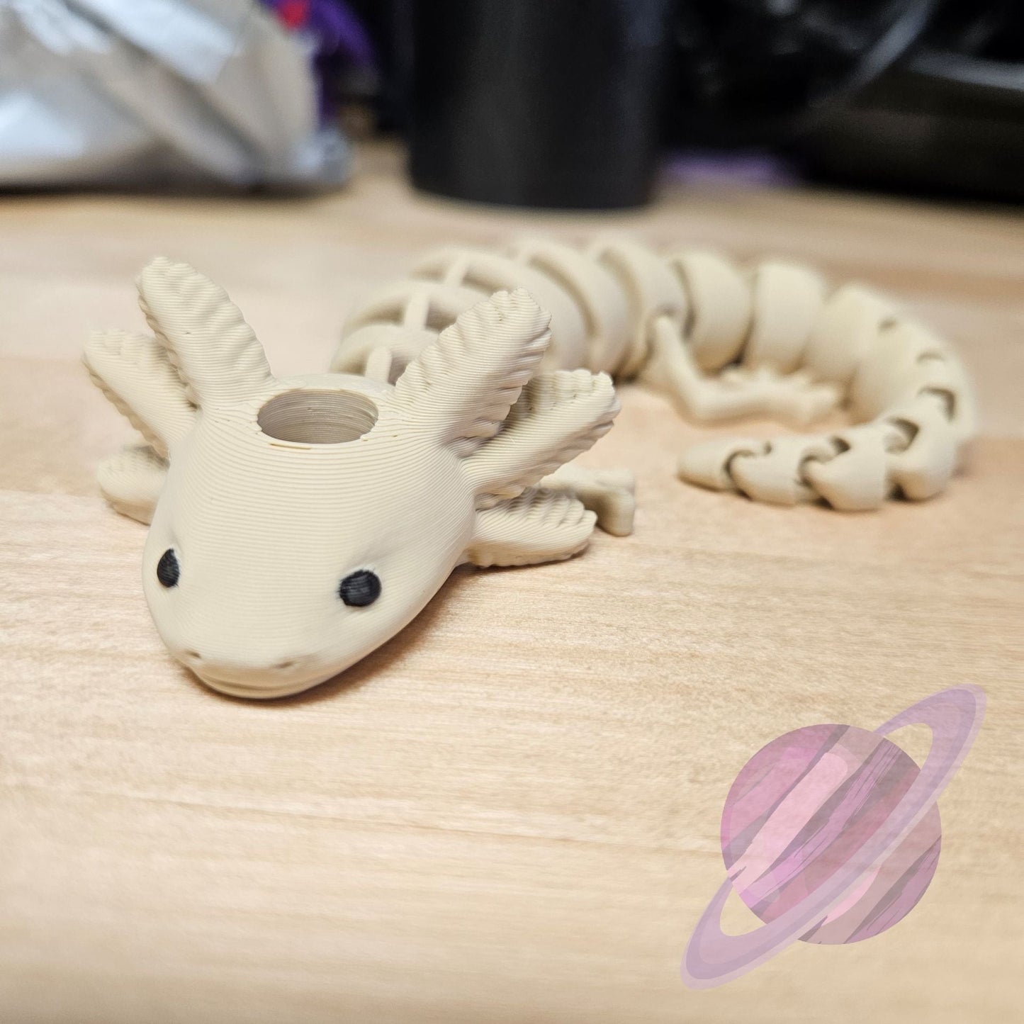 Axolotl- 3D PRINTED STRAW BUDDY
