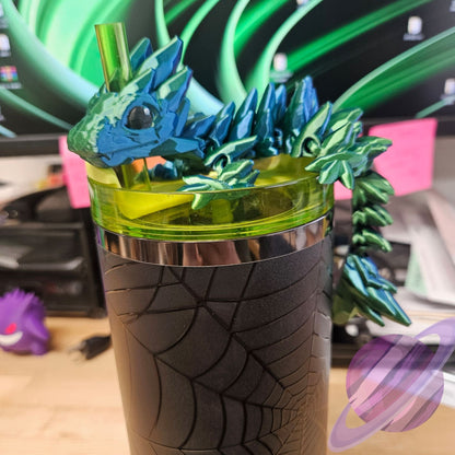 GEMSTONE DRAGON-3D PRINTED STRAW BUDDY