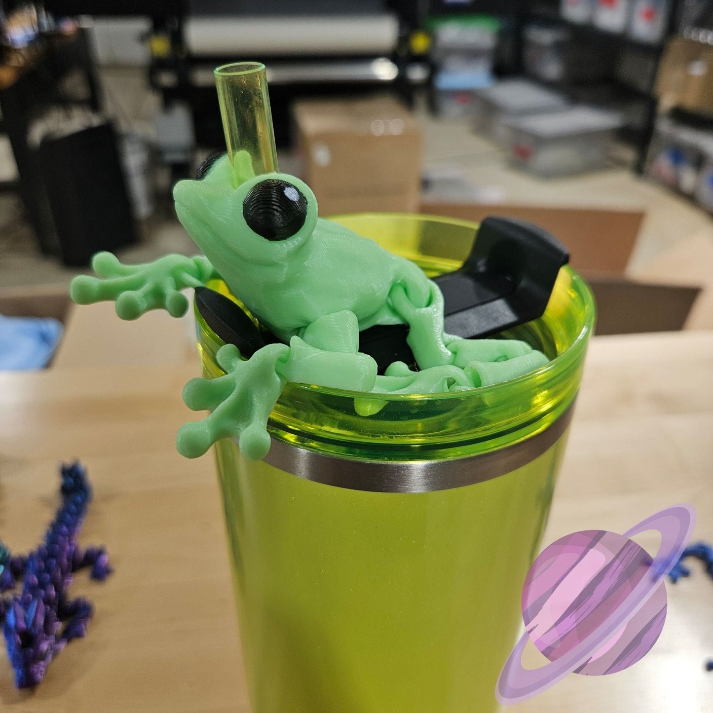 TREE FROG-3D PRINTED STRAW BUDDY