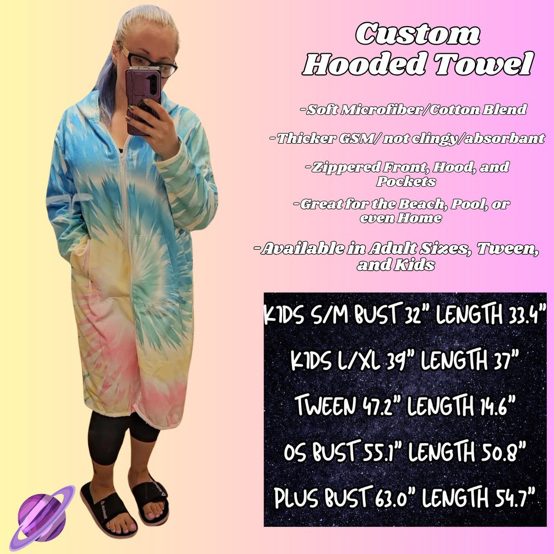 SUGAR SKULL- HOODED TOWEL- PREORDER CLOSING 4/27