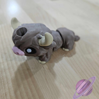 HIGHLAND COW-3D PRINTED STRAW BUDDY