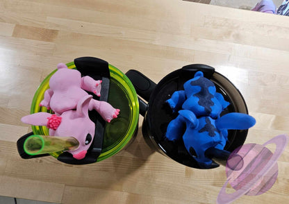 PINK ALIEN-3D PRINTED STRAW BUDDY