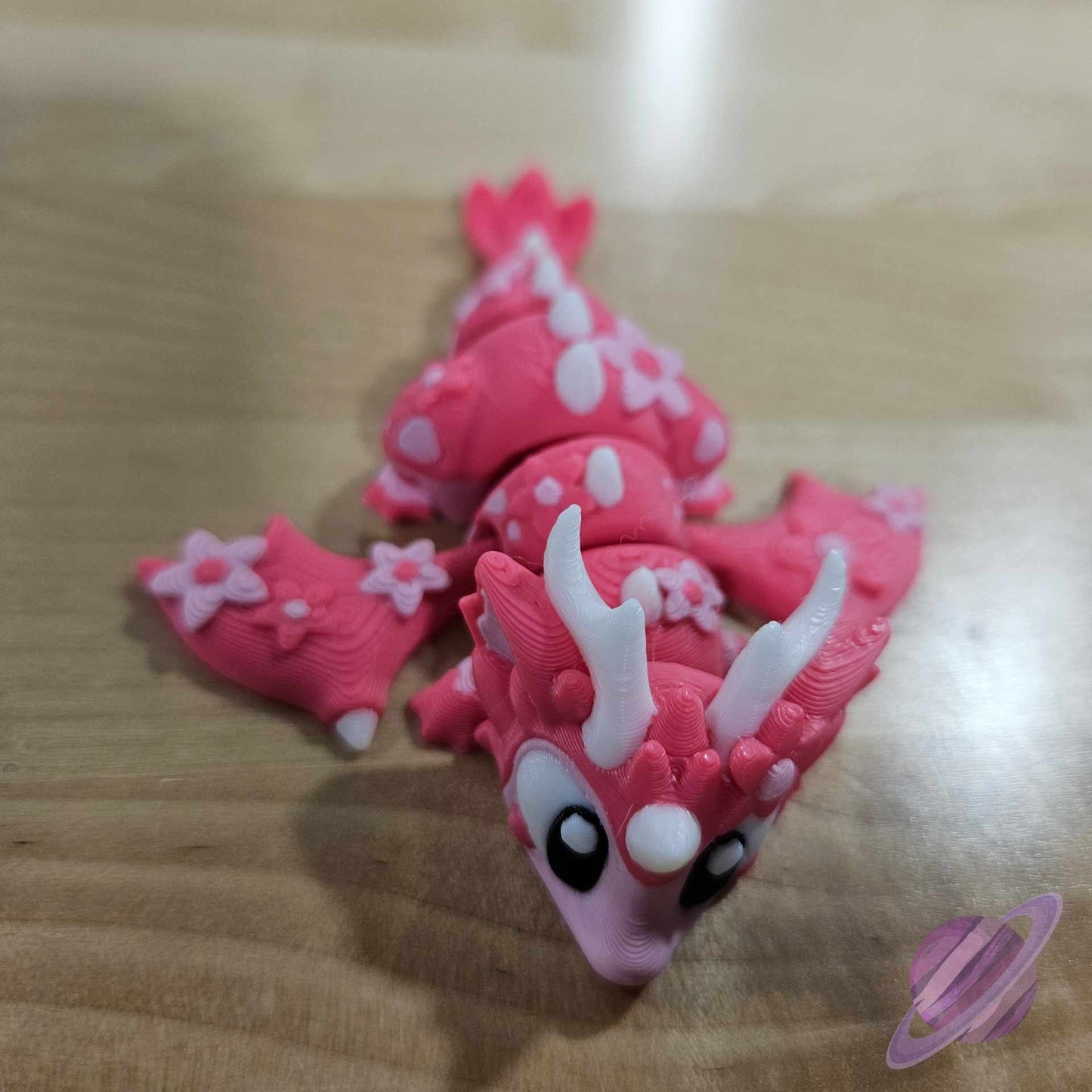 3D PRINTED PINK SAKURA DRAGON AND EGG