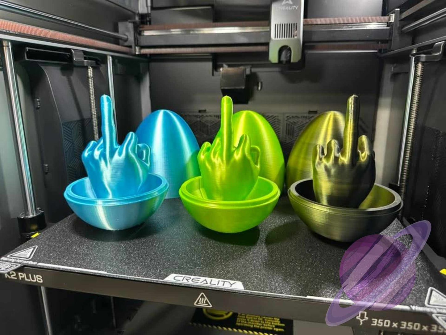 3D PRINTED MIDDLE FINGER EGGS