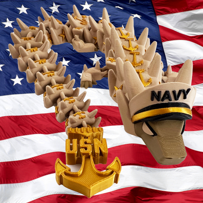 3D PRINTED NAVY DRAGON