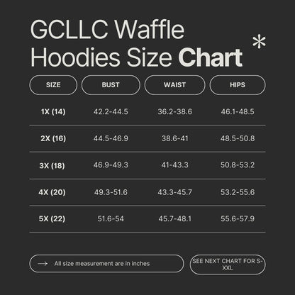 BLING GF - CUSTOM WAFFLE HOODIES PREORDER CLOSING 9/30