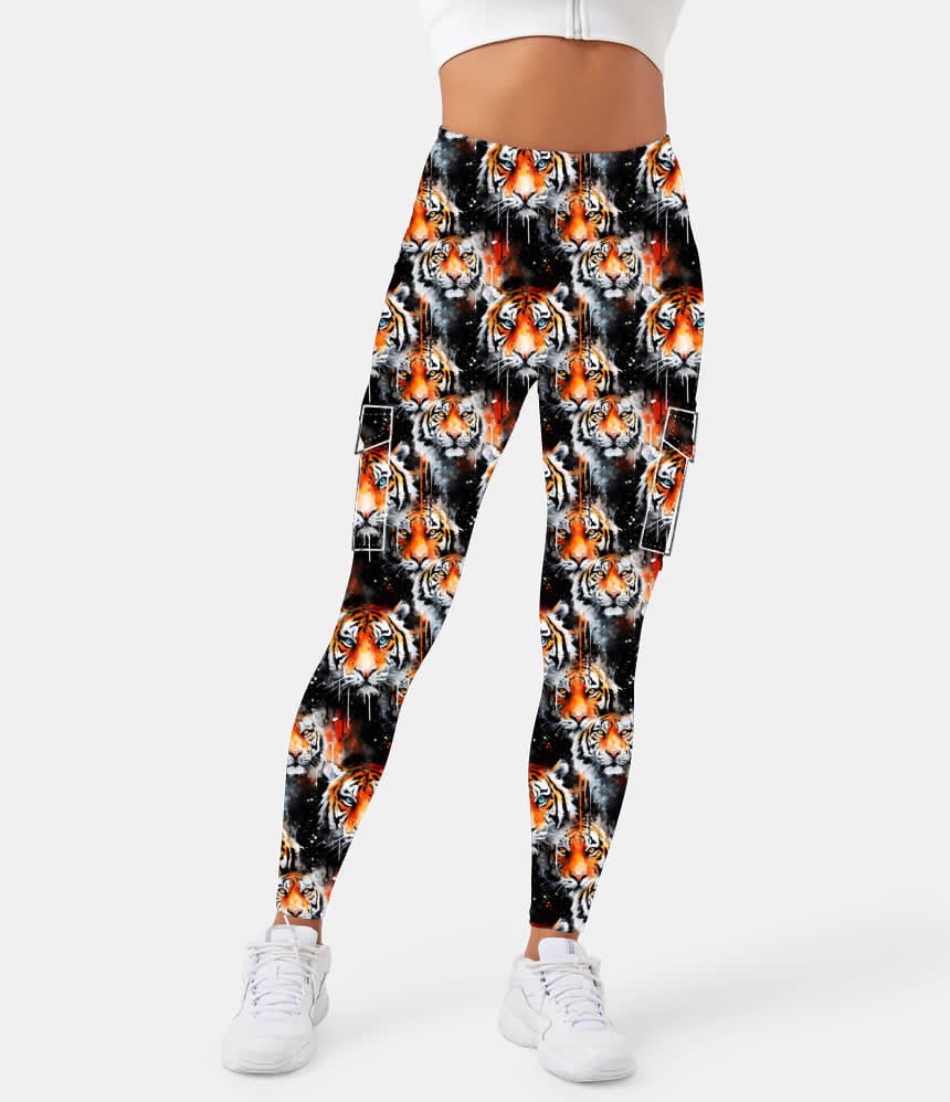 RTS - Tiger Leggings with Pockets