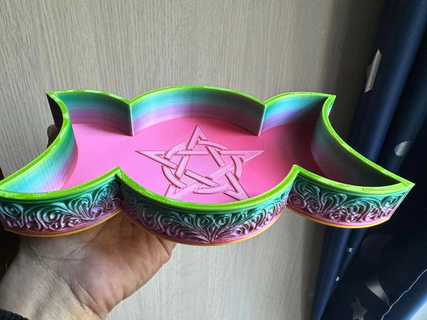 PENTACLE TRINKET DISH HOLDER-3D PRINTED