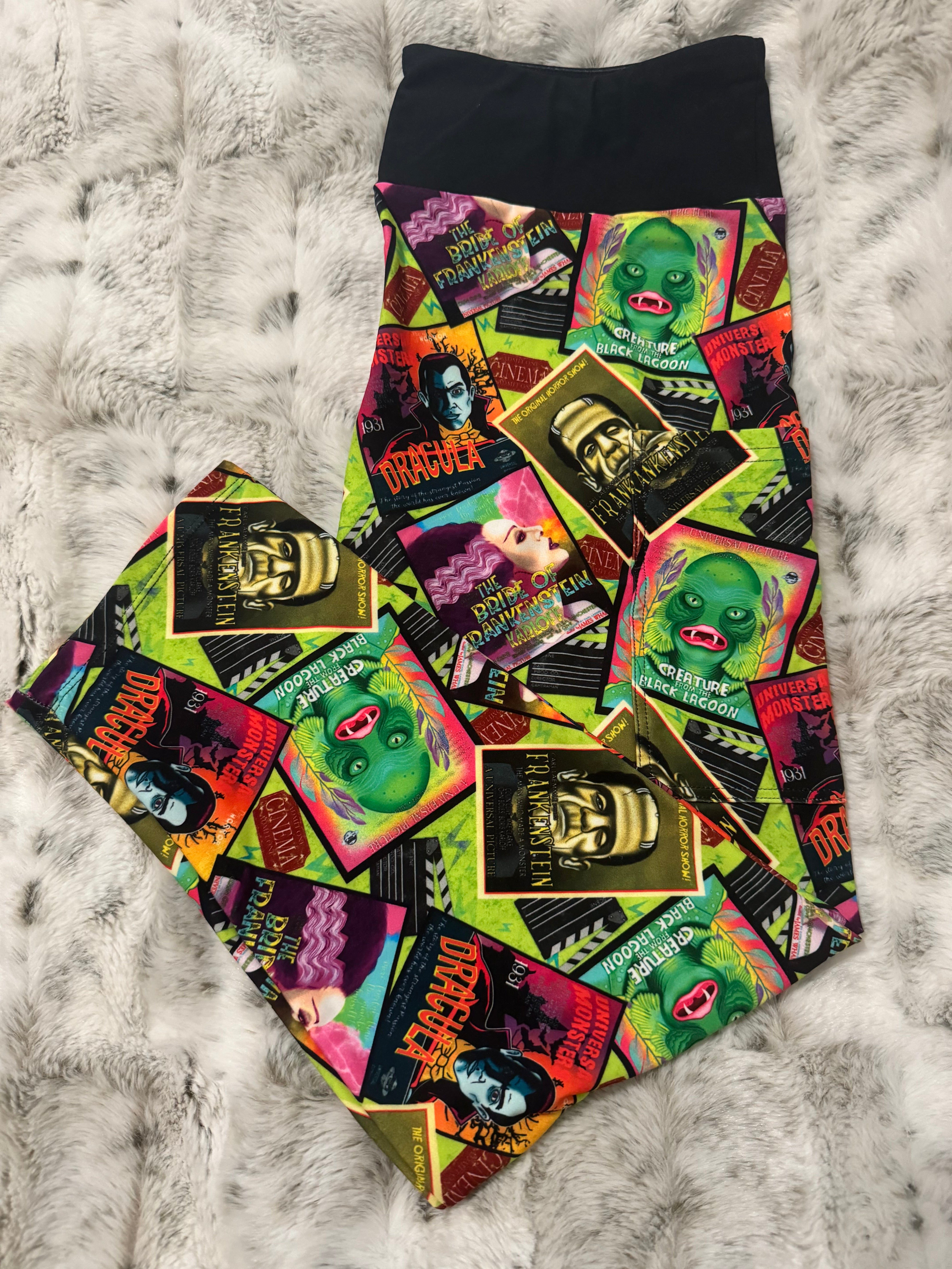 Monster Mash Capri Leggings With Pockets